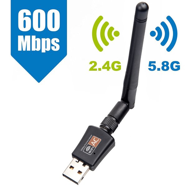 C25C 600Mbps USB 2.0 WLAN Adapter Karte LAN 802.11N/G/B für PC Windows MAC Linus