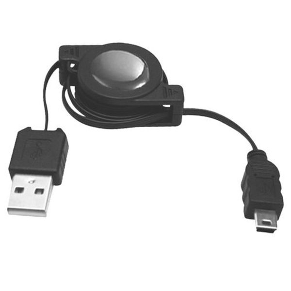 K07 80cm USB 2.0 Kabel ausziehbar A Stecker auf Mini 5 Lade / Datenkabel Adapter