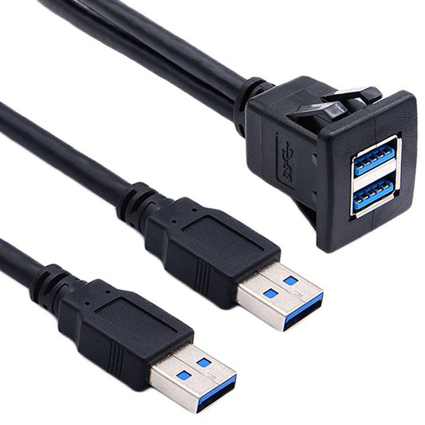 I05C USB 3.0 Verlängerungskabel für Armaturenbrett, Auto, Boot, Motorrad Einbau