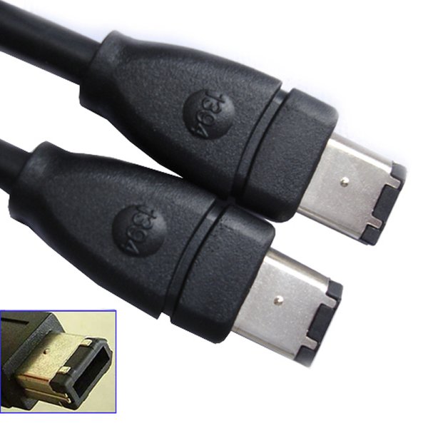 M21 100 cm FireWire IEEE 1394 Daten Kabel Adapter 6 pol auf 6 pol Mini DV