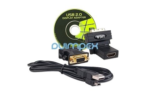 USB 2.0 Display Adapter inkl. Audio Anschluss -- 1920 x 1080