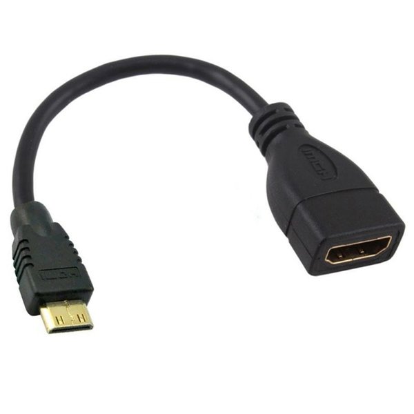 F28 17cm Mini HDMI Typ D Stecker auf HDMI Buchse Adapter Kabel Stecker HD TV