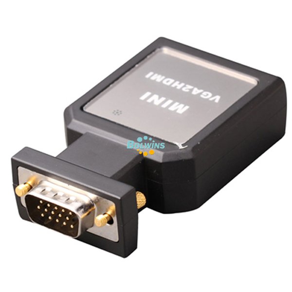 B05D VGA zu HDMI Video Audio Konverter Wandler Adapter USB Stromversorgung