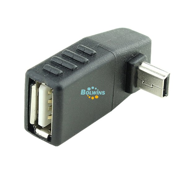 F25 USB Adapter A Buchse auf mini 5 Stecker Kabel nach unten abgewinkelt LKW