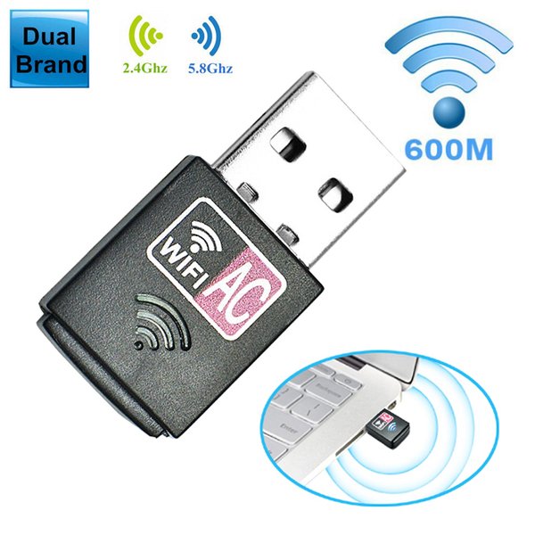 C23 600Mbps USB 2.0 WLAN Adapter Karte LAN 802.11N/G/B für PC Windows MAC Linus