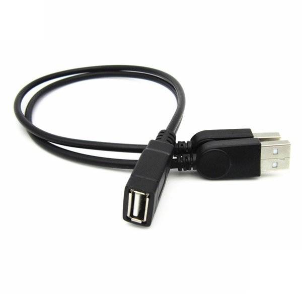 B42 30cm USB 2.0 Y Kabel USB Buchse auf 2x Stecker Typ A Splitter Kabel Adapter