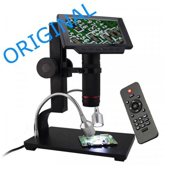 A57D 560X 5" LED Digital Mikroskop Endoskop Lupe Kamera USB HDMI AV TF Ständer