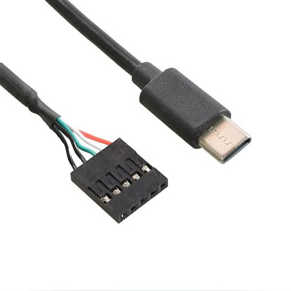 F01 Pinheader 5-polig auf USB Typ-C Kabel 50cm 5p Header Buchse zu Typ-C Stecker
